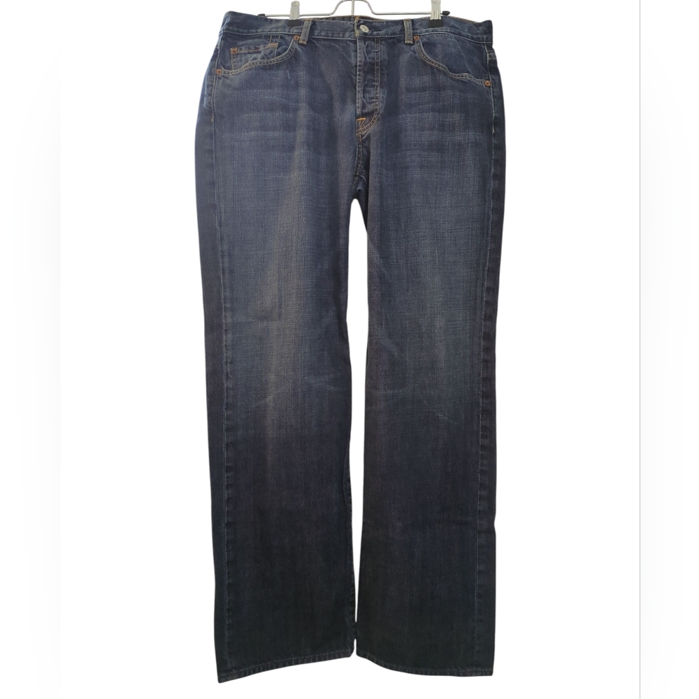 For All 7 Mankind  Relaxed Classic Blue  Denim Jeans Size 36